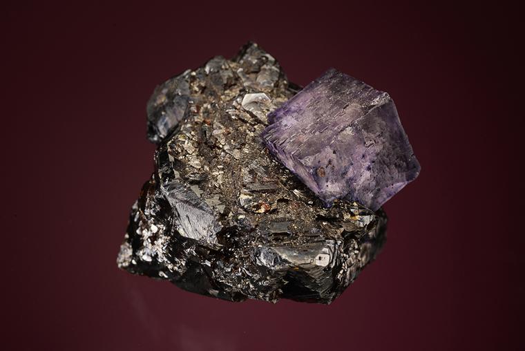 FLUORITE on SPHALERITE